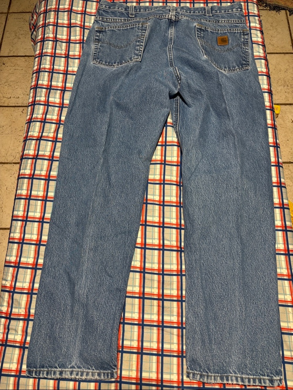 ⭐️⬇️ CARHARTT MEN’S LIGHT BLUE RELAXED FIT DENIM JEANS